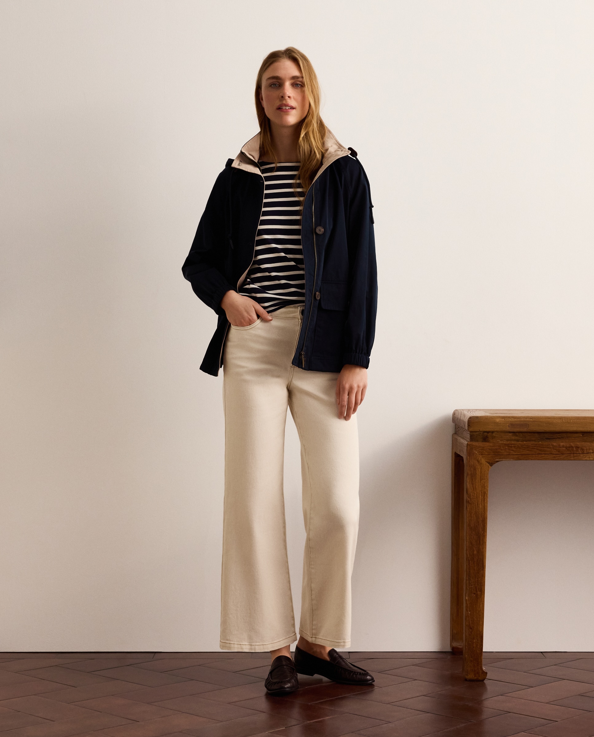 Parka de mulher com capuz Azul-marinho-2