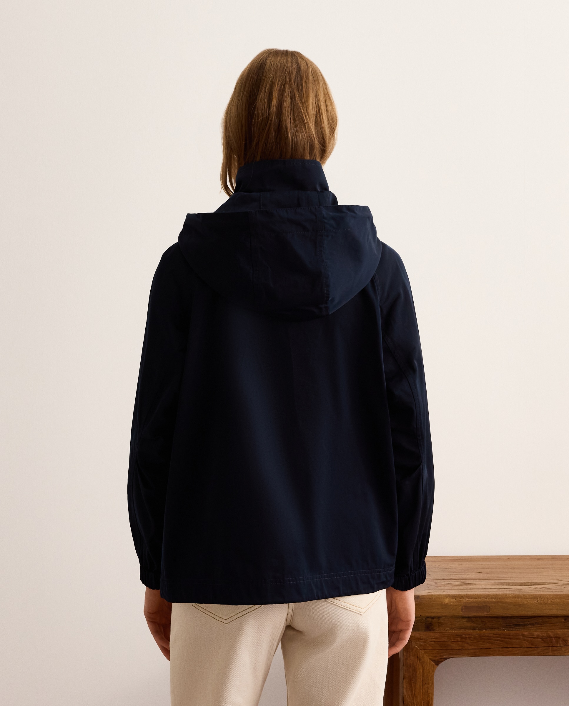Parka de mulher com capuz Azul-marinho-3