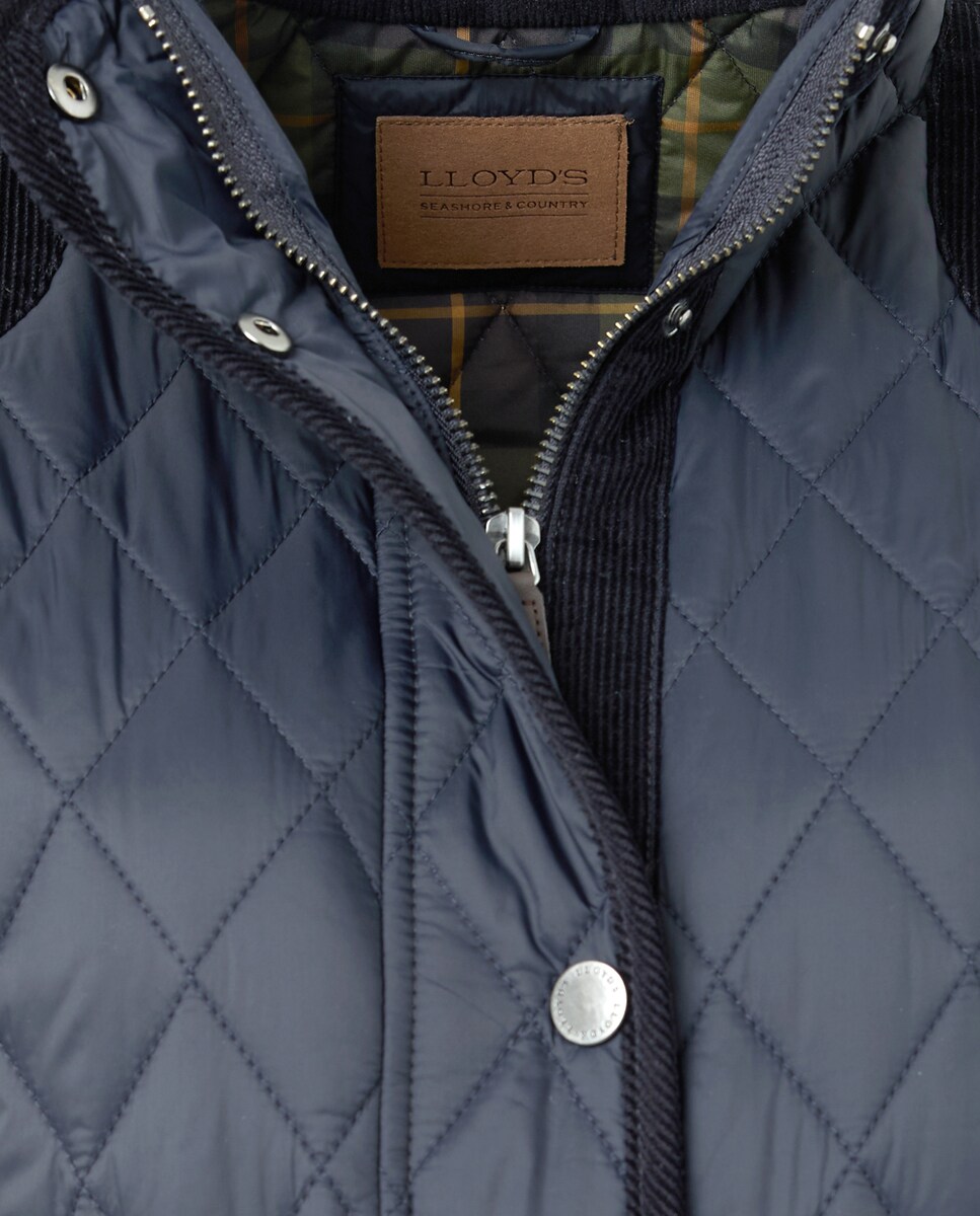 Colete de mulher acolchoado Azul-marinho-5