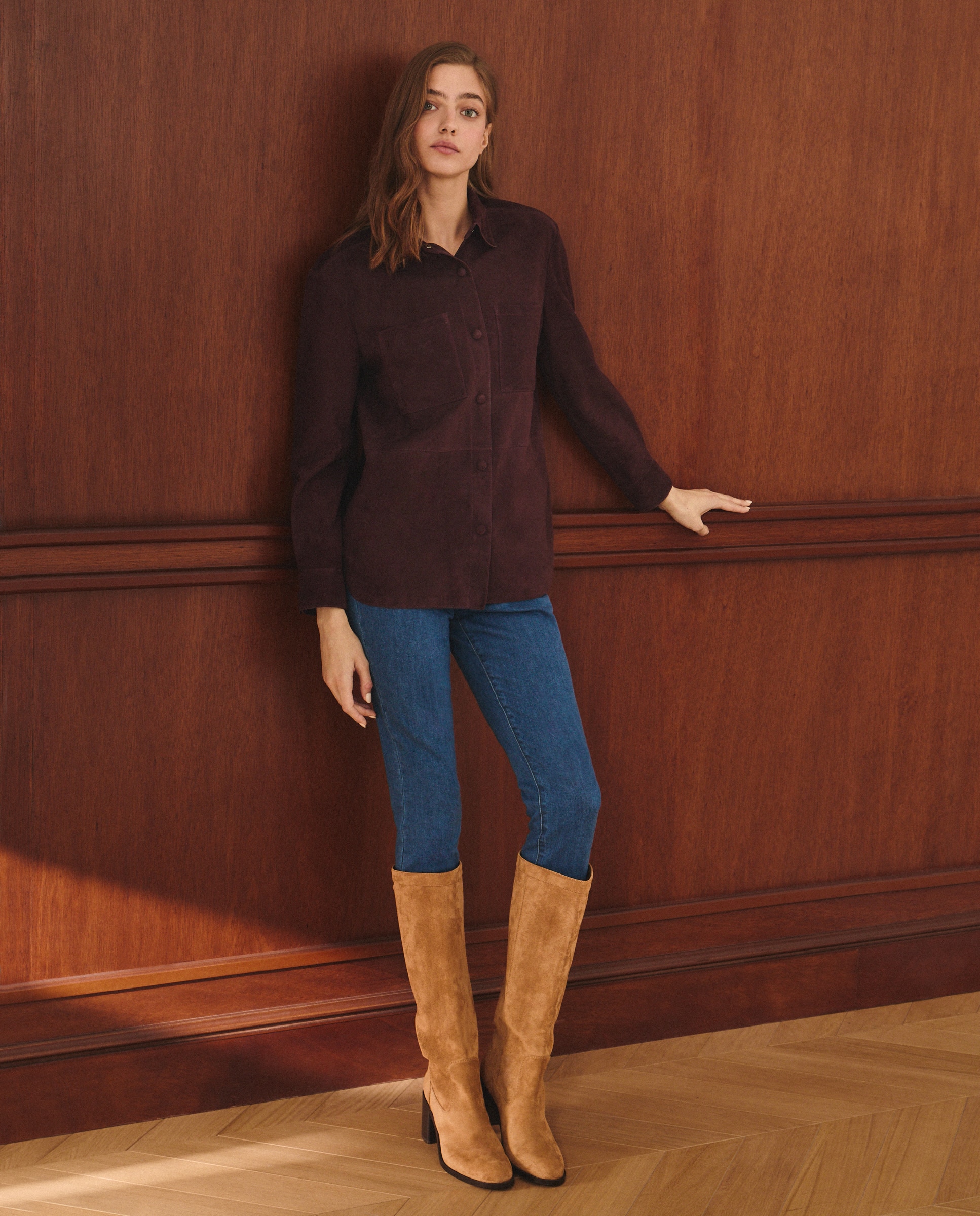 Sobrecamisa Lisa Curta 291 Beringela-2