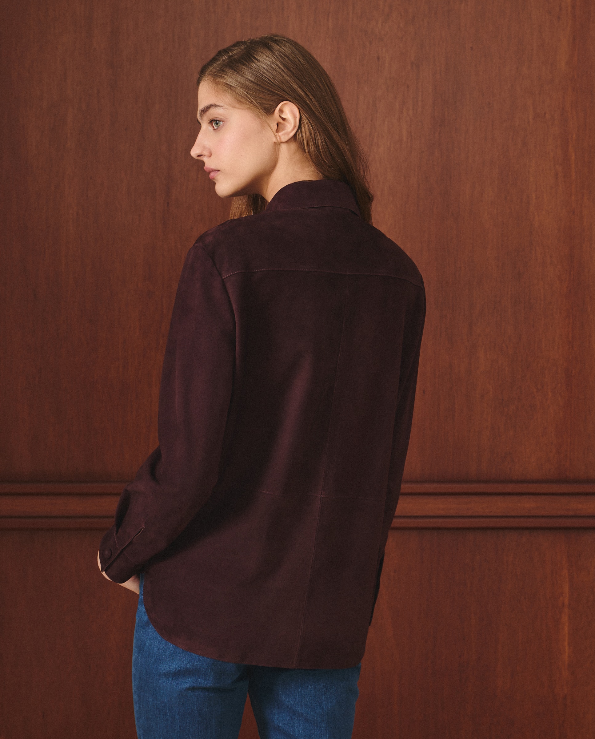 Sobrecamisa Lisa Curta 291 Beringela-3