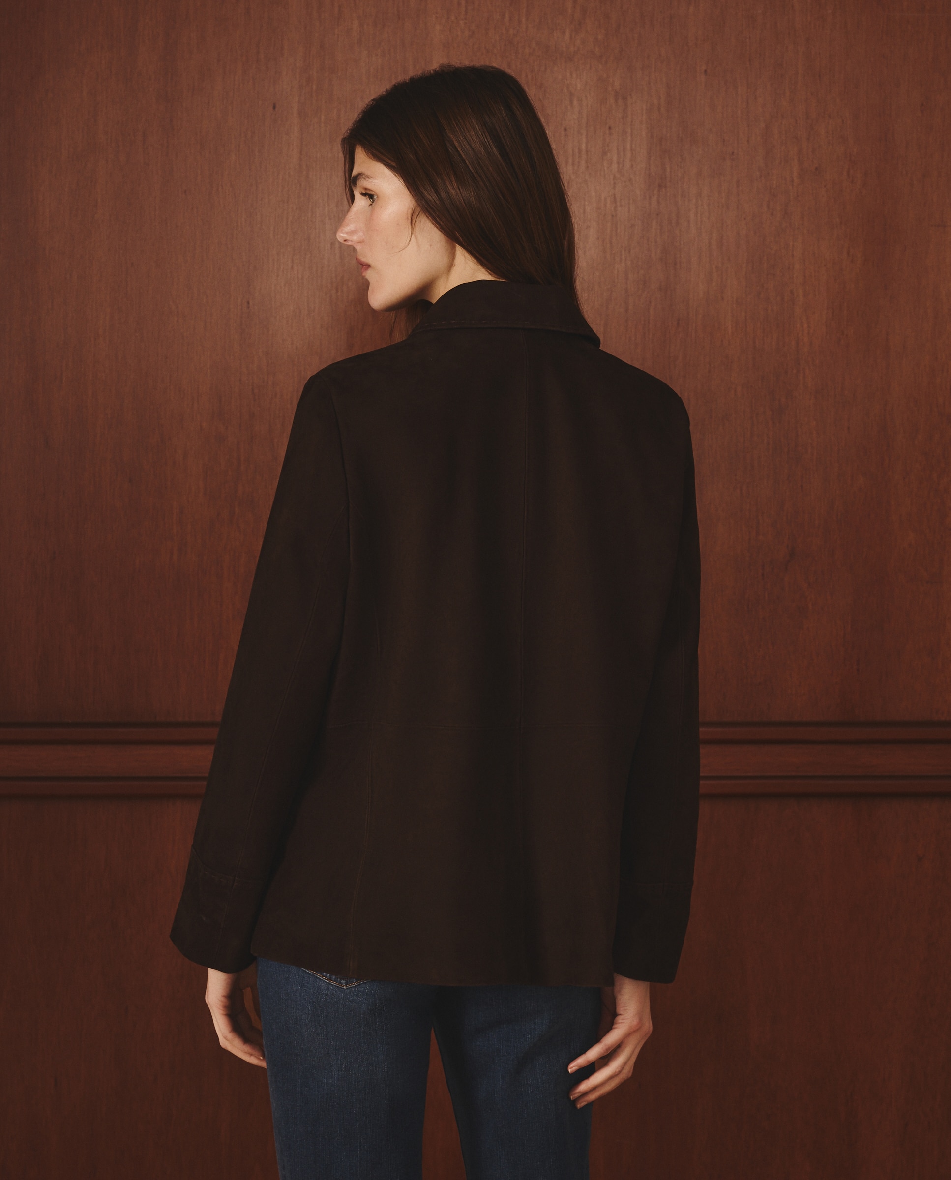 Chaqueta camiseta con parches de antes de mujer - Lloyd's - Marrón Marrón-4