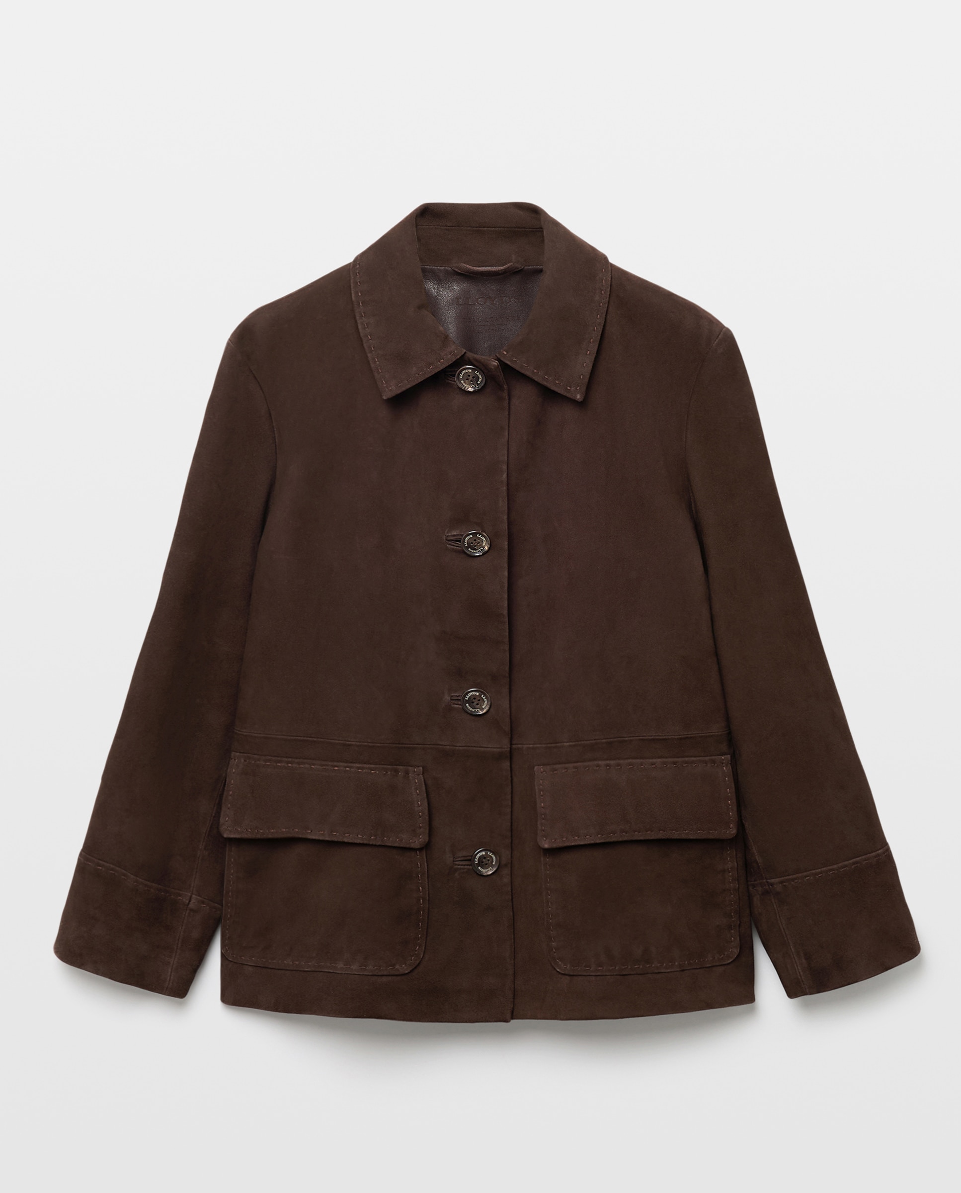 Chaqueta camiseta con parches de antes de mujer - Lloyd's - Marrón Marrón-5
