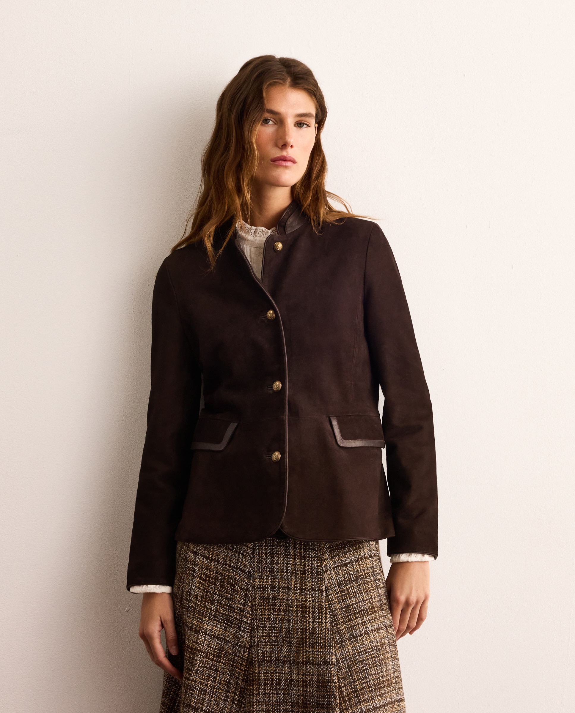 Imagen 1 de Chaqueta tipo austriaca de mujer de ante - Lloyd's - Marrón Marrón
