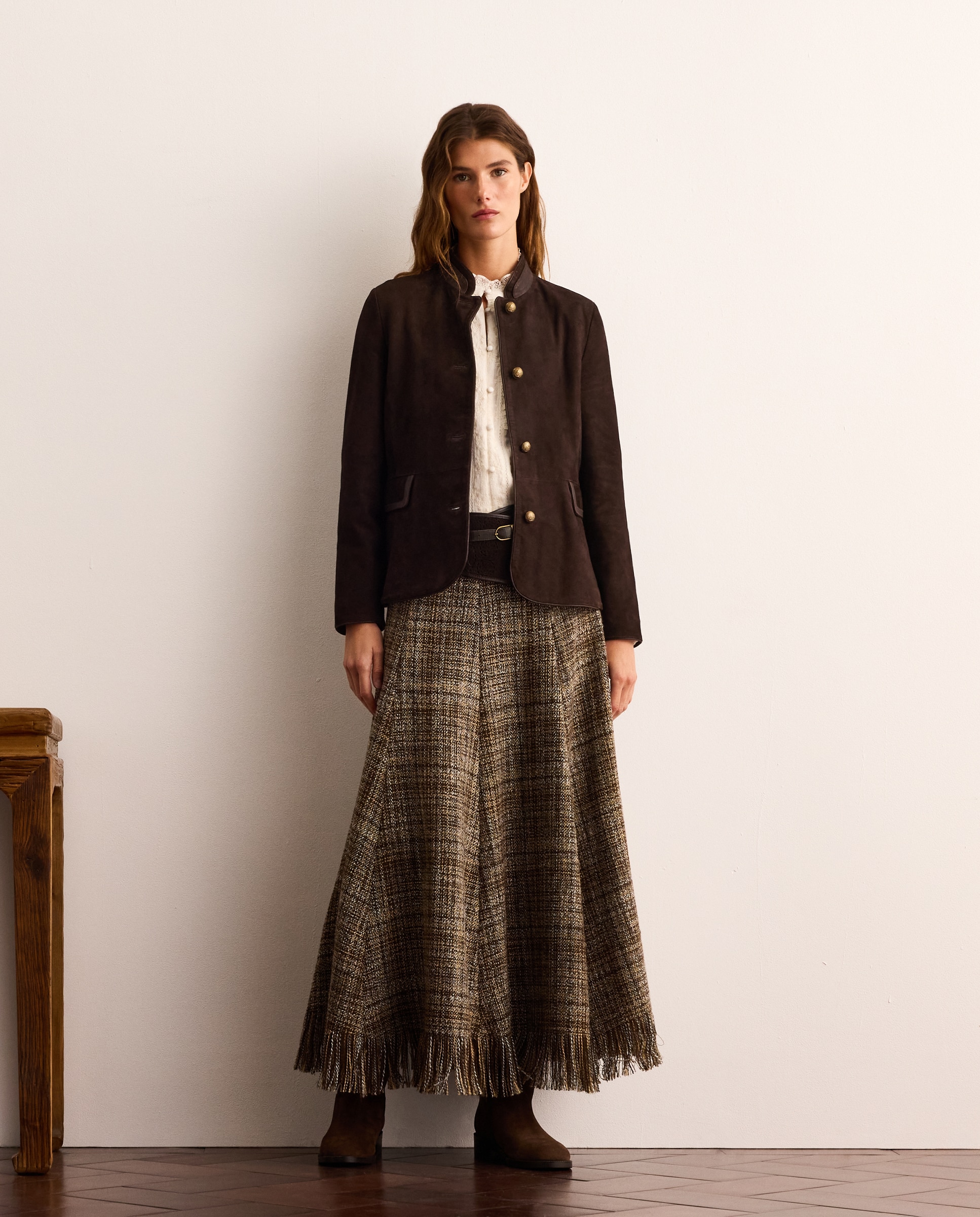 Imagen 2 de Chaqueta tipo austriaca de mujer de ante - Lloyd's - Marrón Marrón