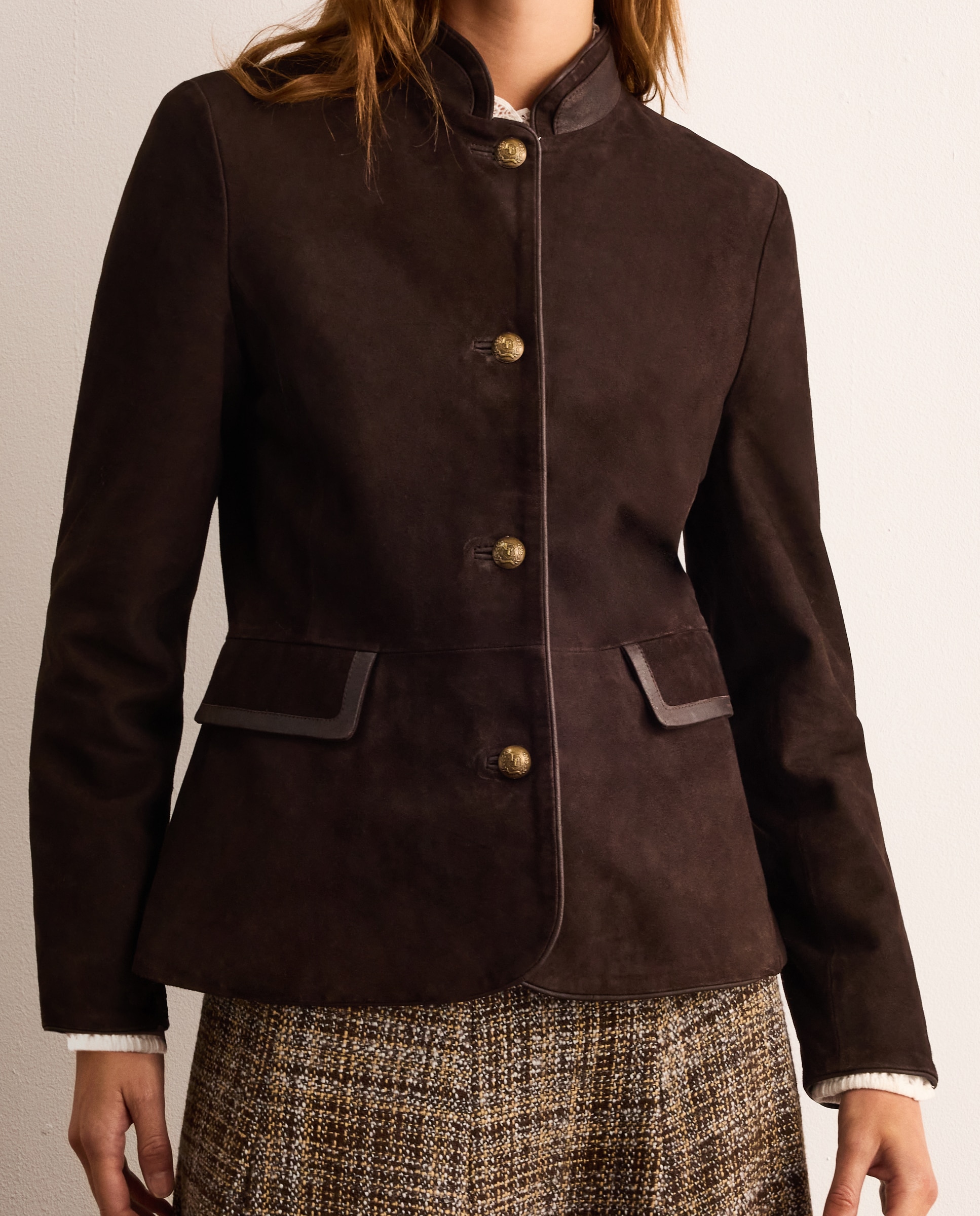 Imagen 3 de Chaqueta tipo austriaca de mujer de ante - Lloyd's - Marrón Marrón