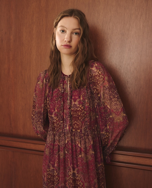 Imagen 0 de Vestido con estampado Art Nouveau