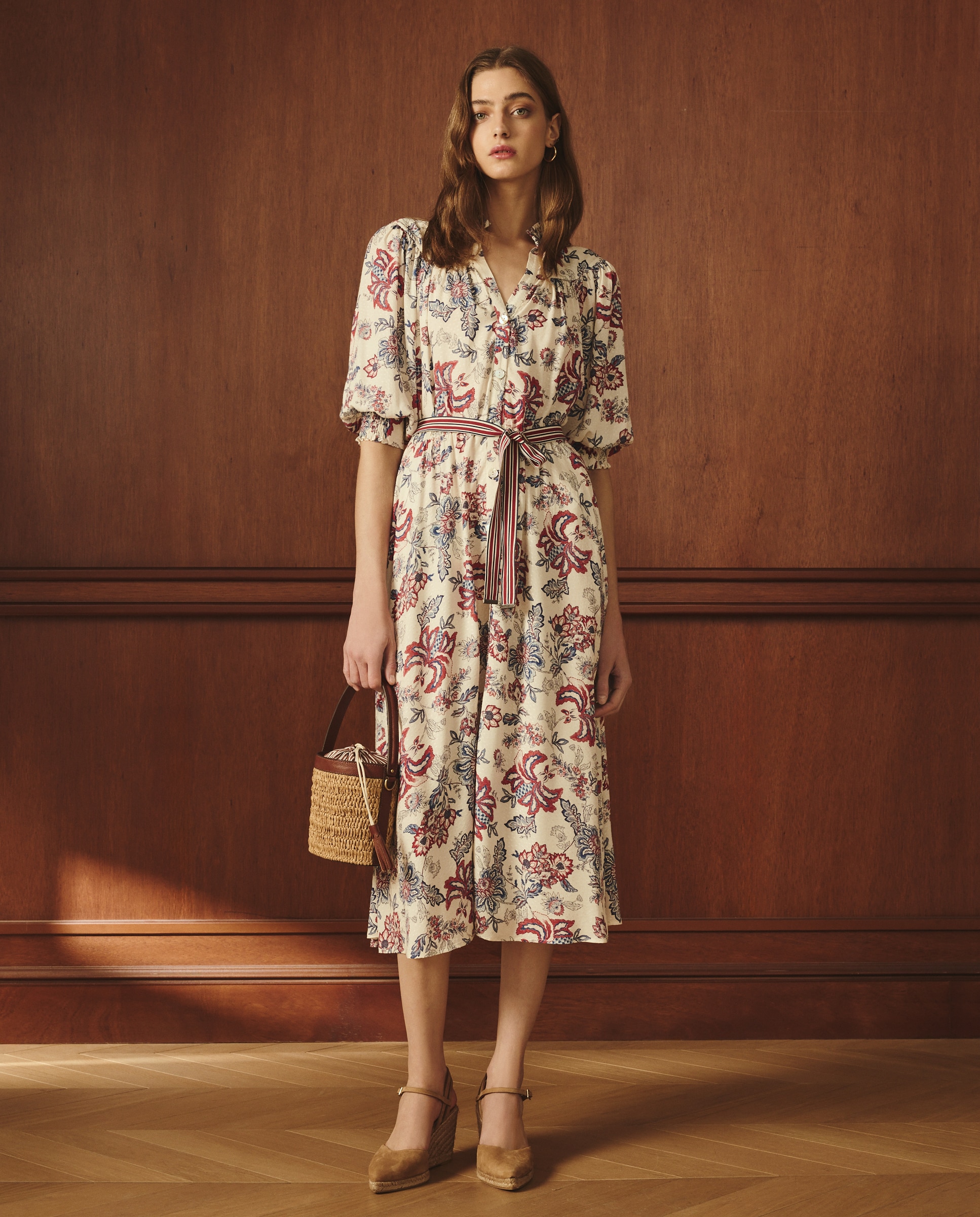Vestido canesú flor indiana - Lloyd's - Rosa Rosa-2