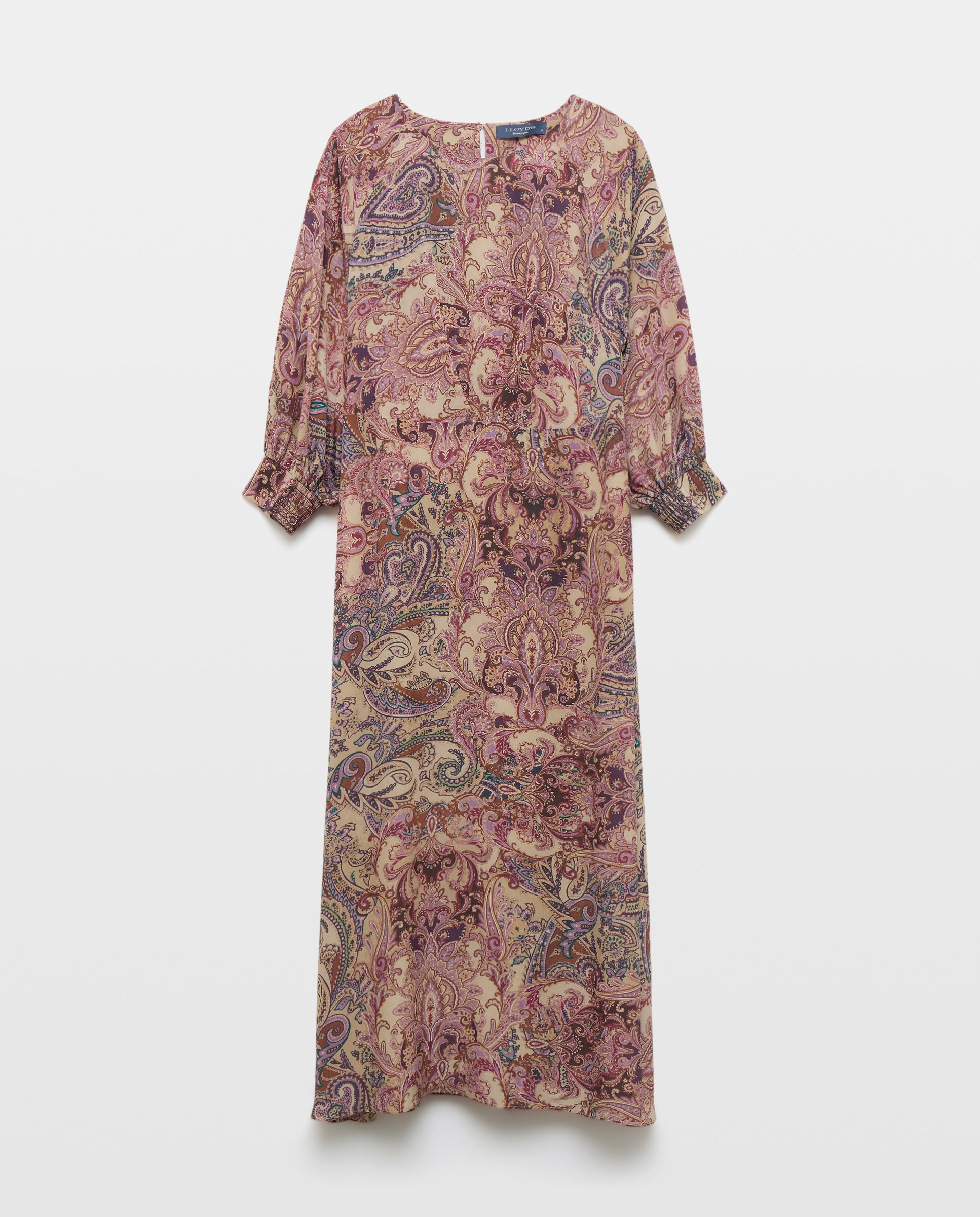 Imagem 0 de Vestido de Manga 3/4 com Caxemiras