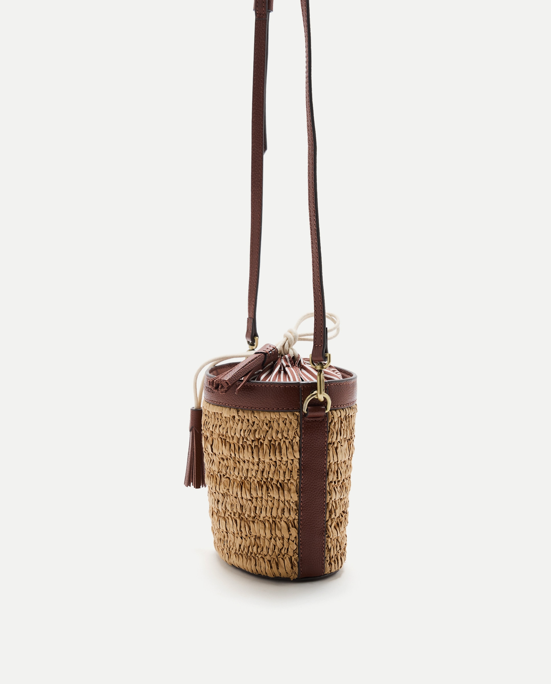 Mala Mini Bucket Lisa Bege-3