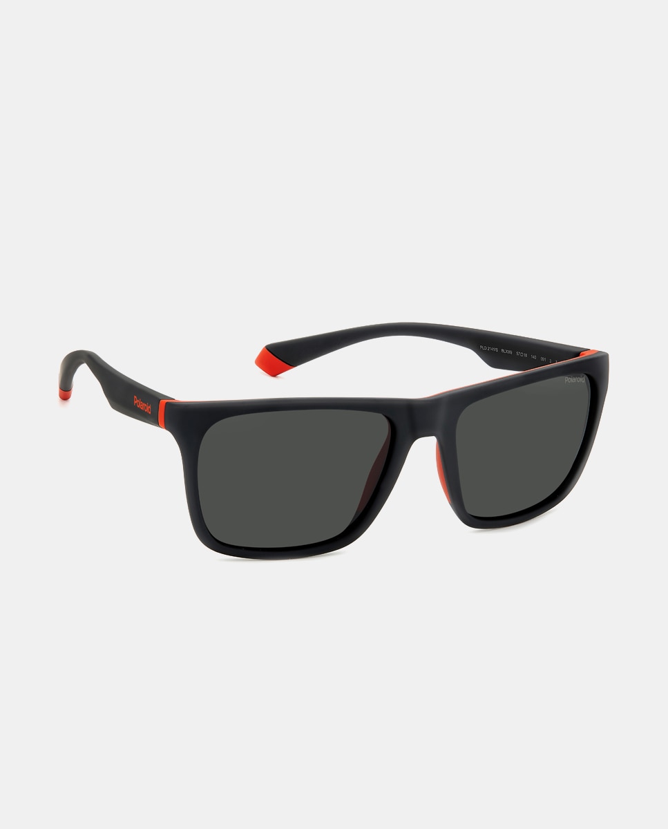Gafas de sol unisex rectangulares en negro con lentes polarizadas Negro Polaroid Originals Negro-3