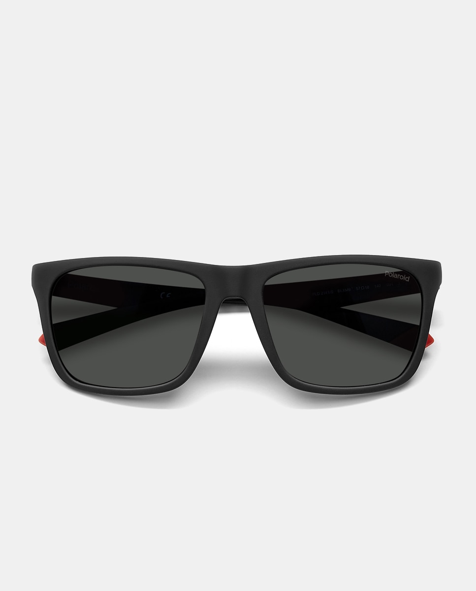 Gafas de sol unisex rectangulares en negro con lentes polarizadas Negro Polaroid Originals Negro-4