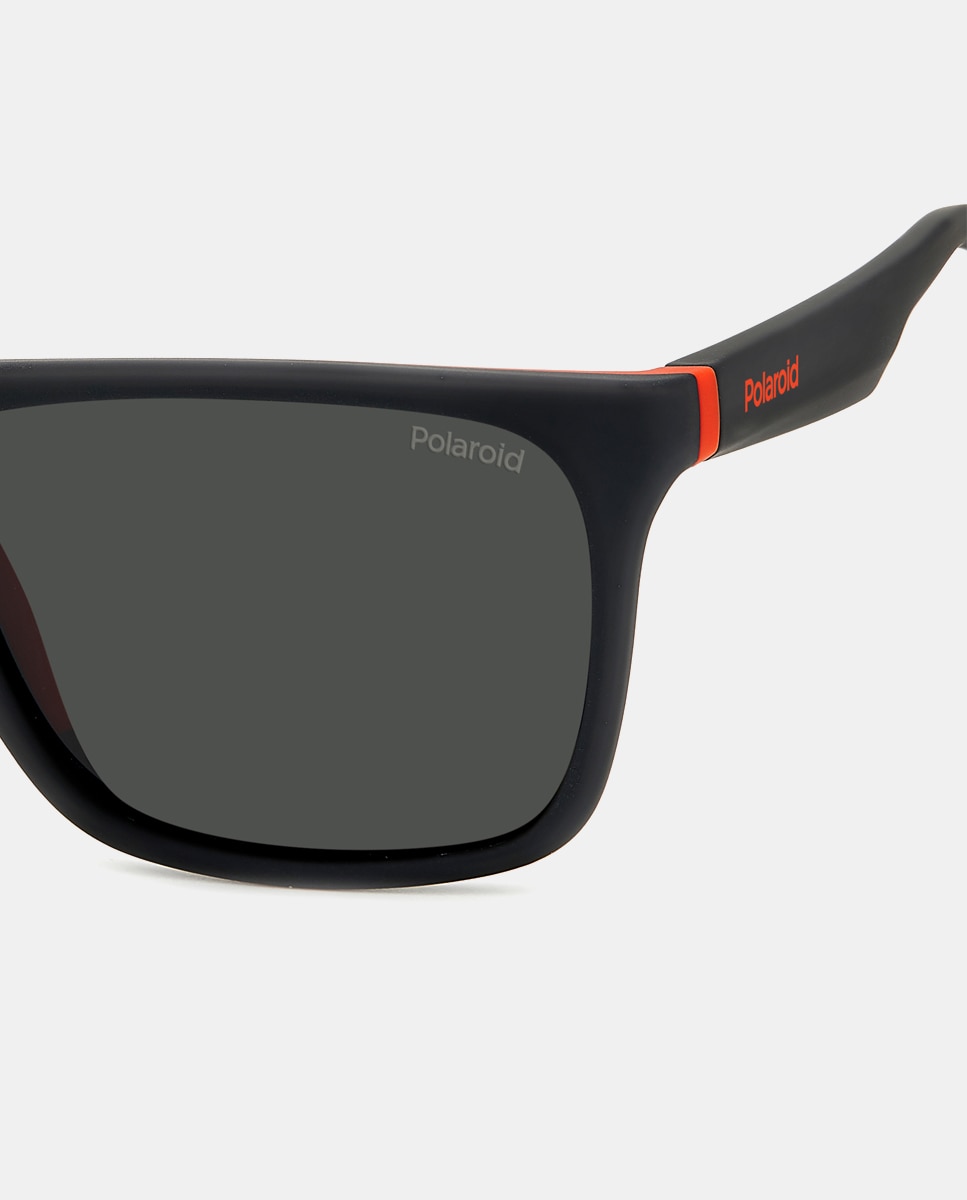 Gafas de sol unisex rectangulares en negro con lentes polarizadas Negro Polaroid Originals Negro-5