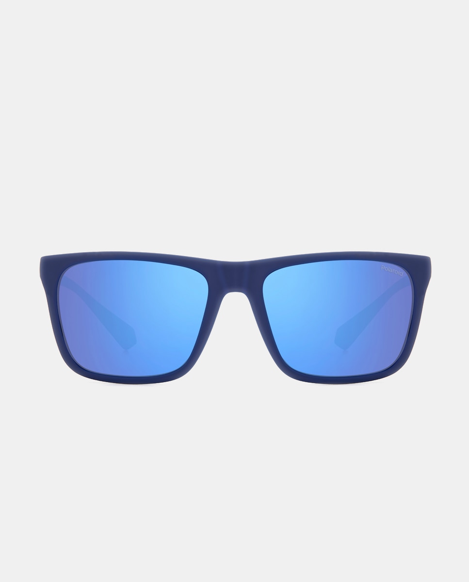 Gafas de sol unisex rectangulares en azul con lentes polarizadas Azul Polaroid Originals Azul-1