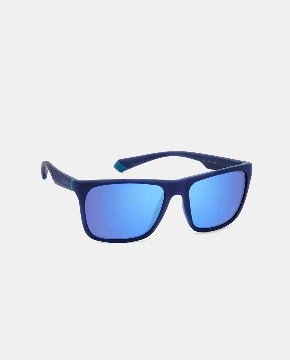 Gafas de sol unisex rectangulares en azul con lentes polarizadas Azul Polaroid Originals Azul-3