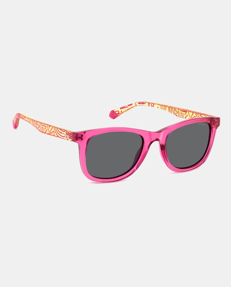Gafas de sol rectangular poliamida - Polaroid Kids - Rosa Rosa-3