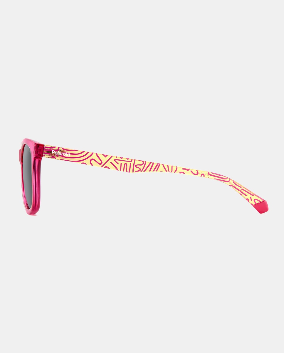 Gafas de sol rectangular poliamida - Polaroid Kids - Rosa Rosa-4