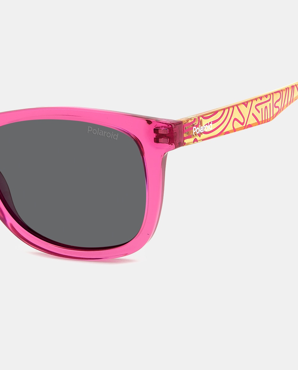 Gafas de sol rectangular poliamida - Polaroid Kids - Rosa Rosa-5