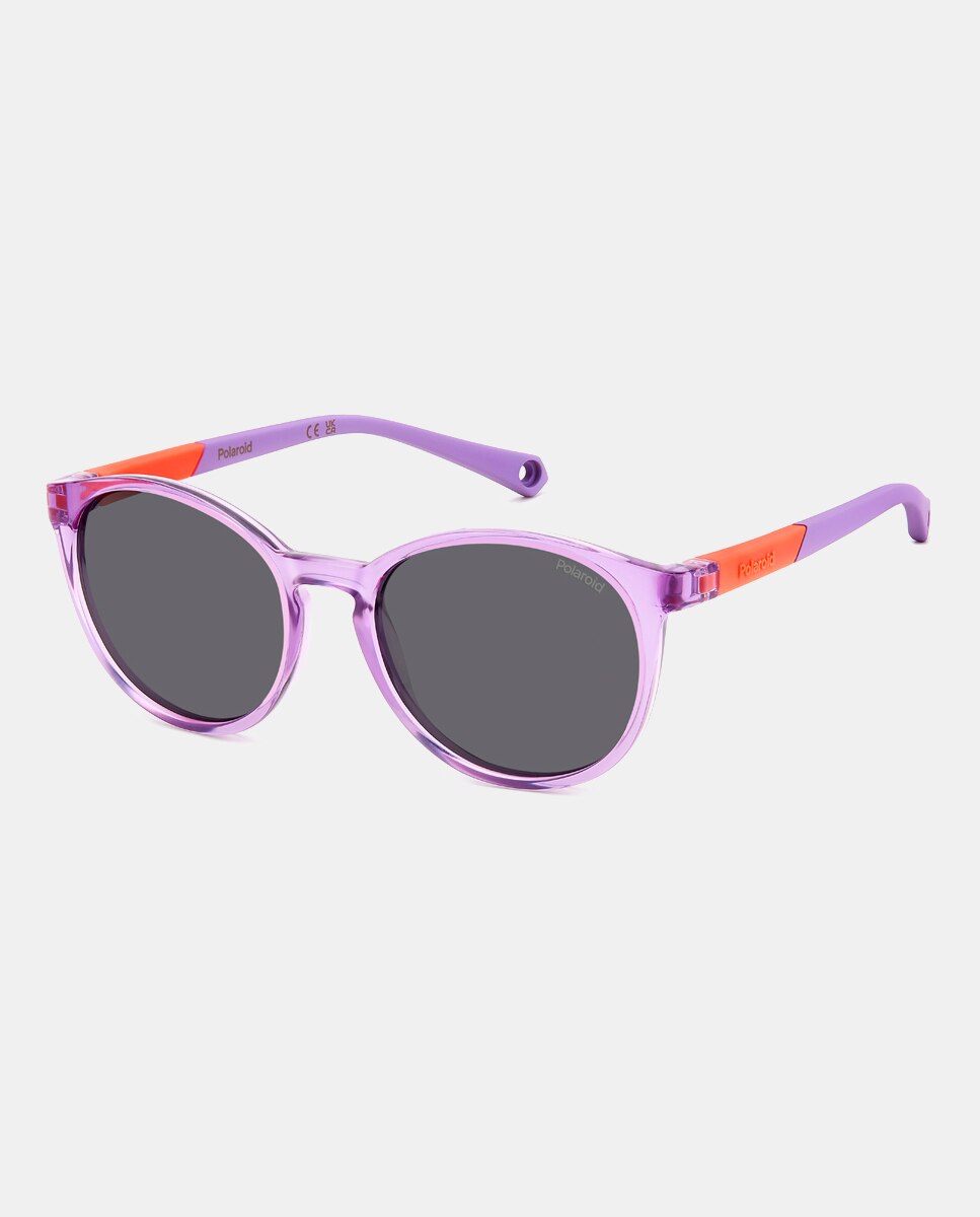 Gafas de sol ovalada poliamida - Polaroid Kids - Morado Morado-2