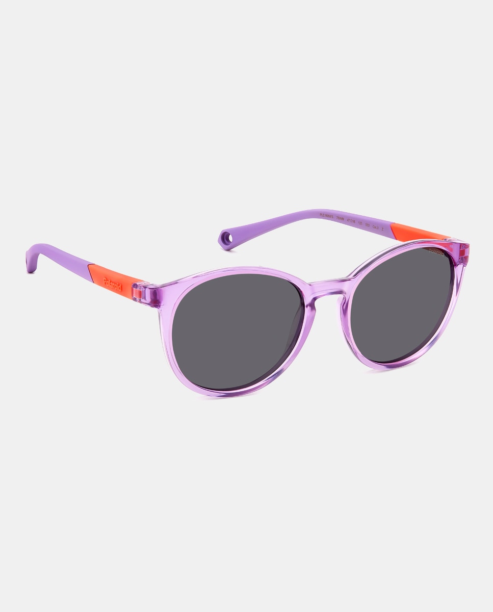 Gafas de sol ovalada poliamida - Polaroid Kids - Morado Morado-3