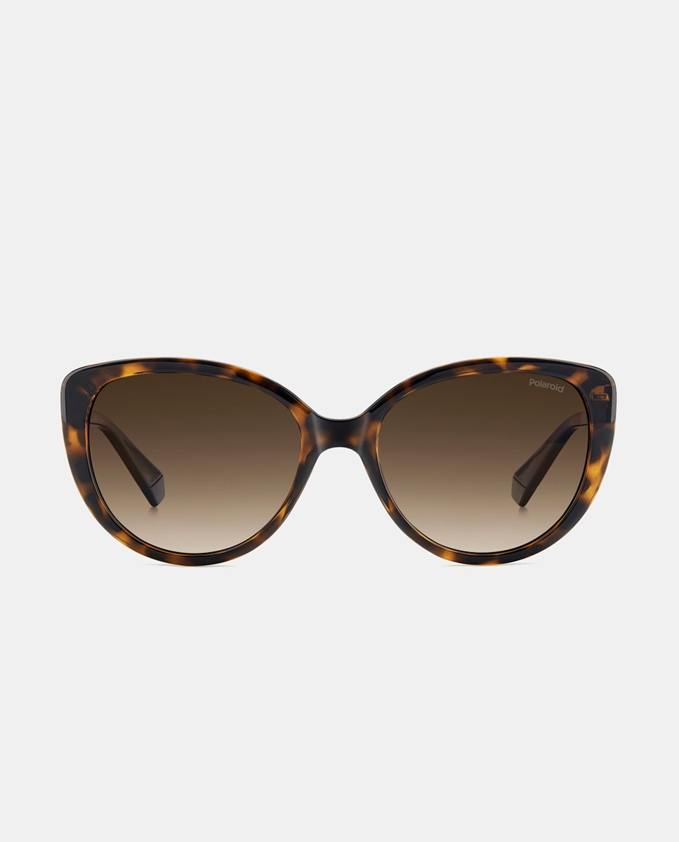 Imagen 0 de Gafas de sol de mujer ojo de gato en inyectado con lente polarizada en havana Marrón
