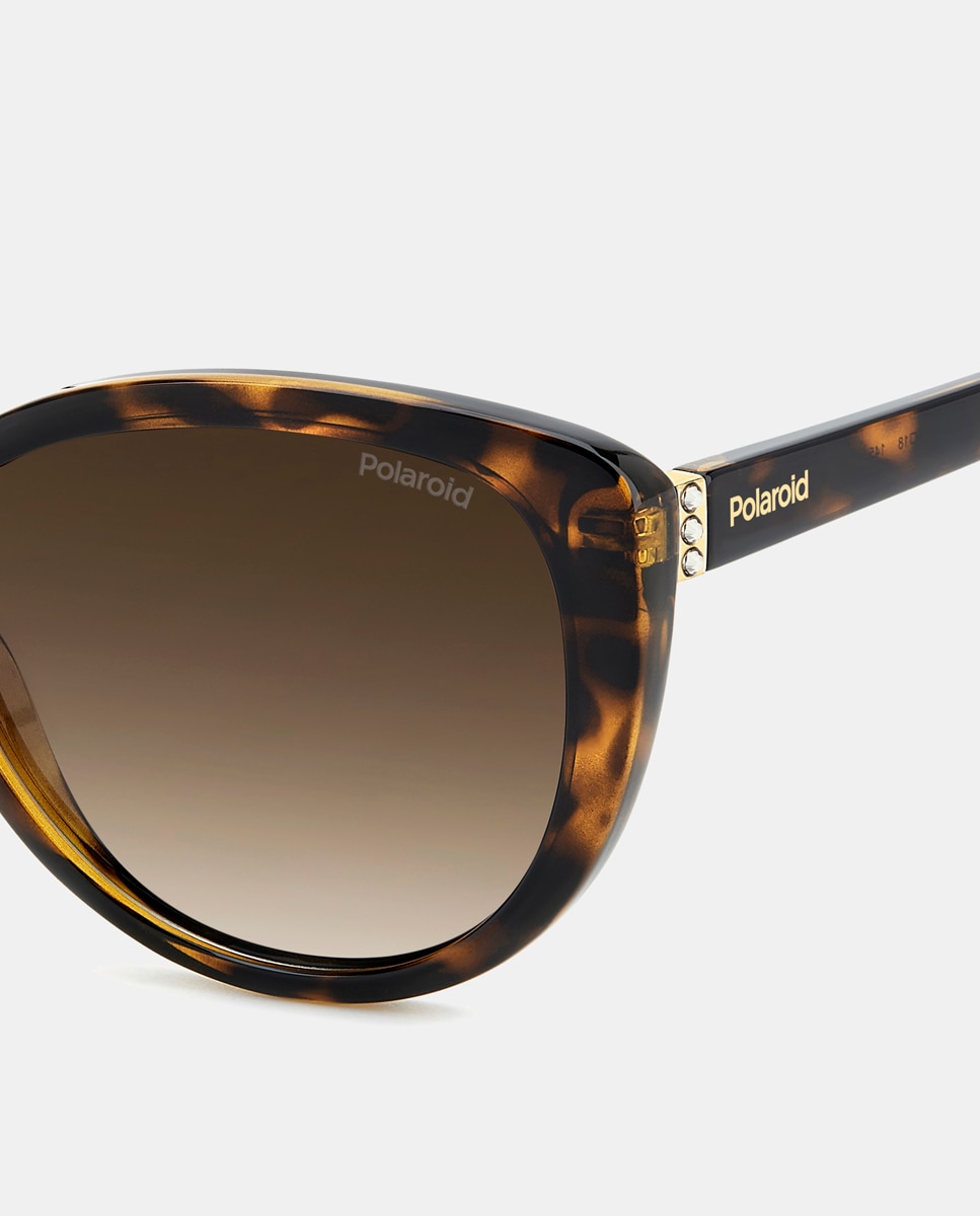 Imagen 3 de Gafas de sol de mujer ojo de gato en inyectado con lente polarizada en havana - Polaroid Originals - Marrón Marrón