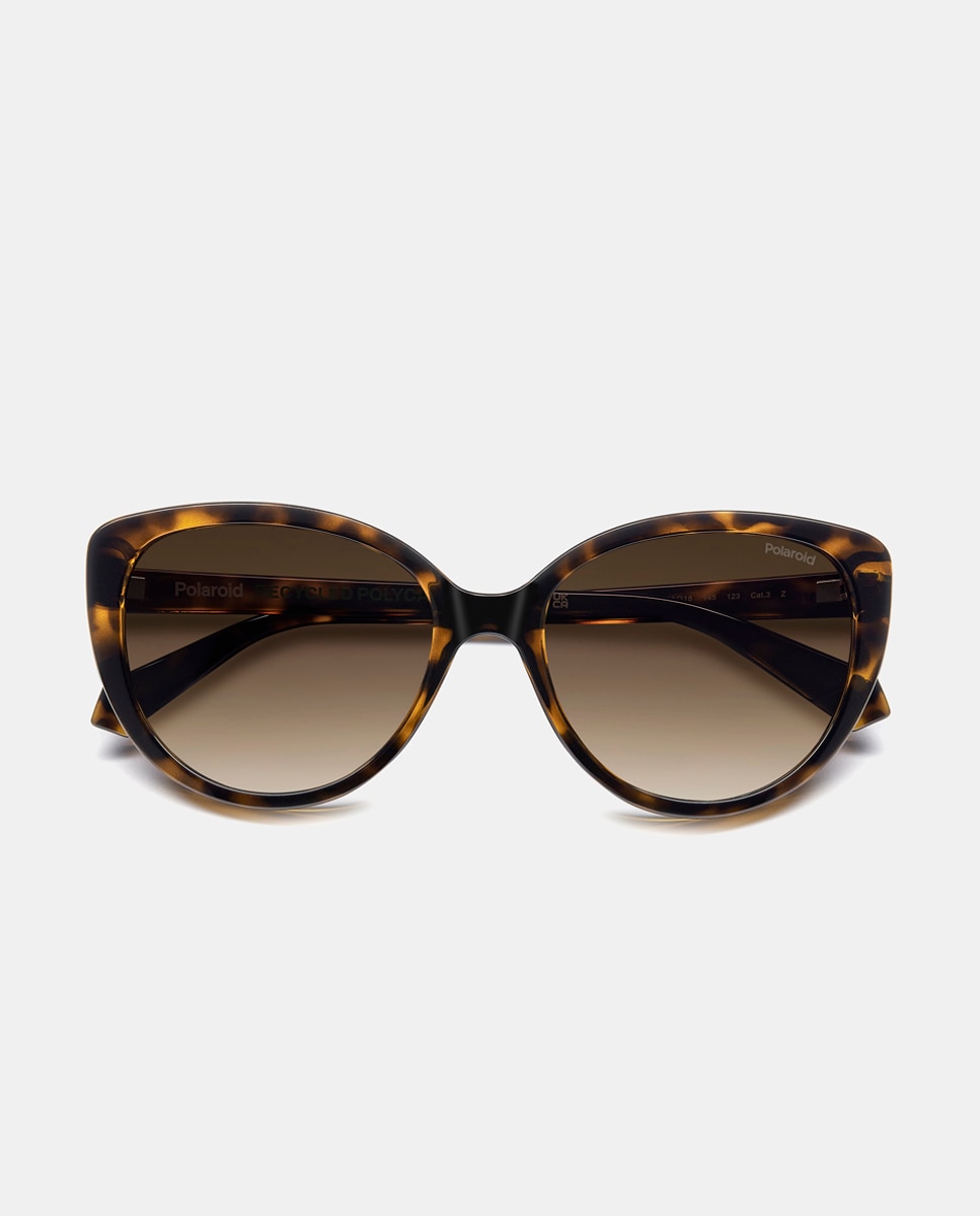 Imagen 4 de Gafas de sol de mujer ojo de gato en inyectado con lente polarizada en havana - Polaroid Originals - Marrón Marrón