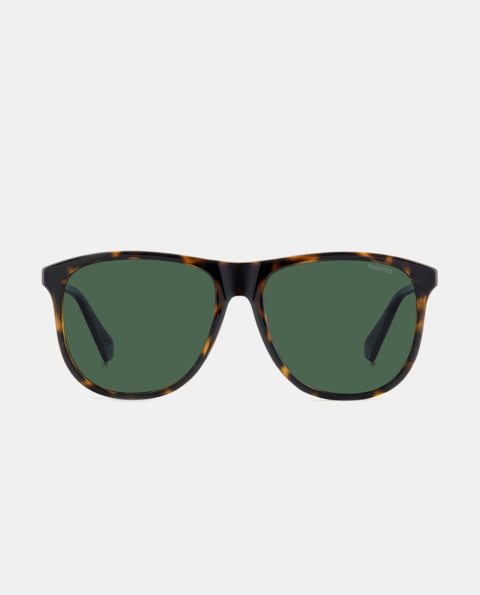 Polaroid Originals - Gafas de sol de hombre rectangulares en inyectado con lente polarizada en havana.
