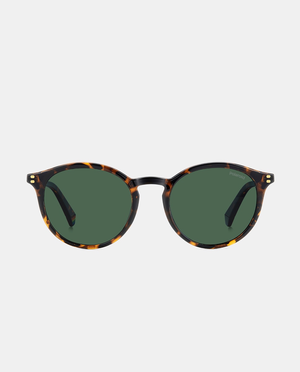 Imagen 1 de Gafa de sol unisex ovalada en poliamida con lente polarizada Marrón
