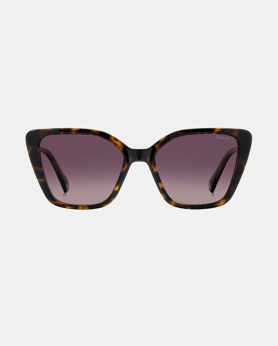 Imagen 0 de Gafas de sol de mujer ojo gato en poliamida con lente polarizada Marrón