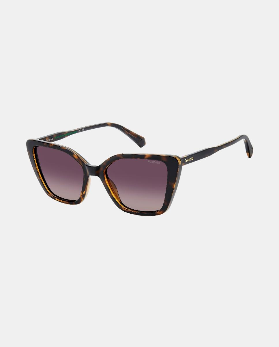 Gafas de sol de mujer ojo gato en poliamida con lente polarizada - Polaroid - Marrón Marrón-2