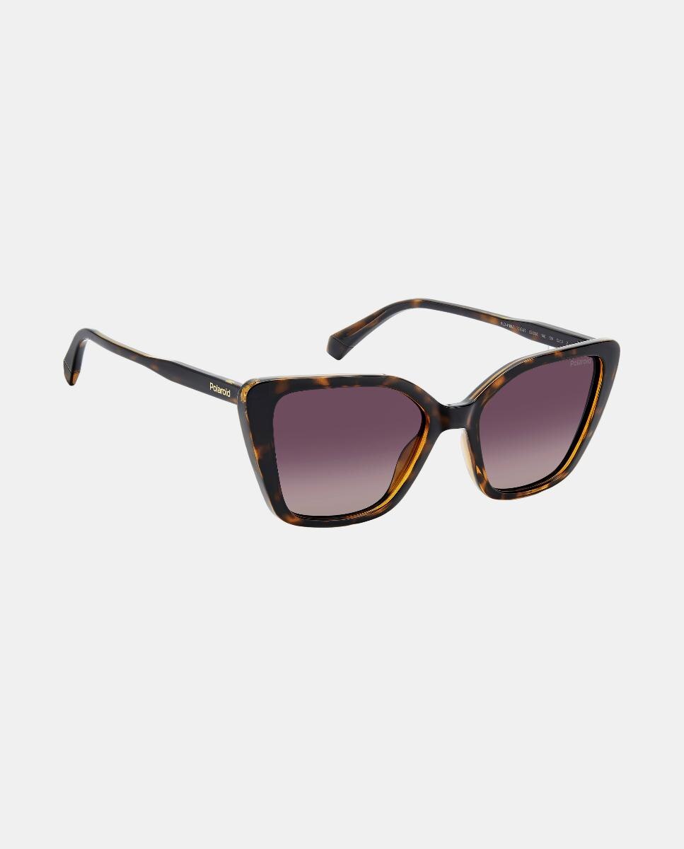 Gafas de sol de mujer ojo gato en poliamida con lente polarizada - Polaroid - Marrón Marrón-3