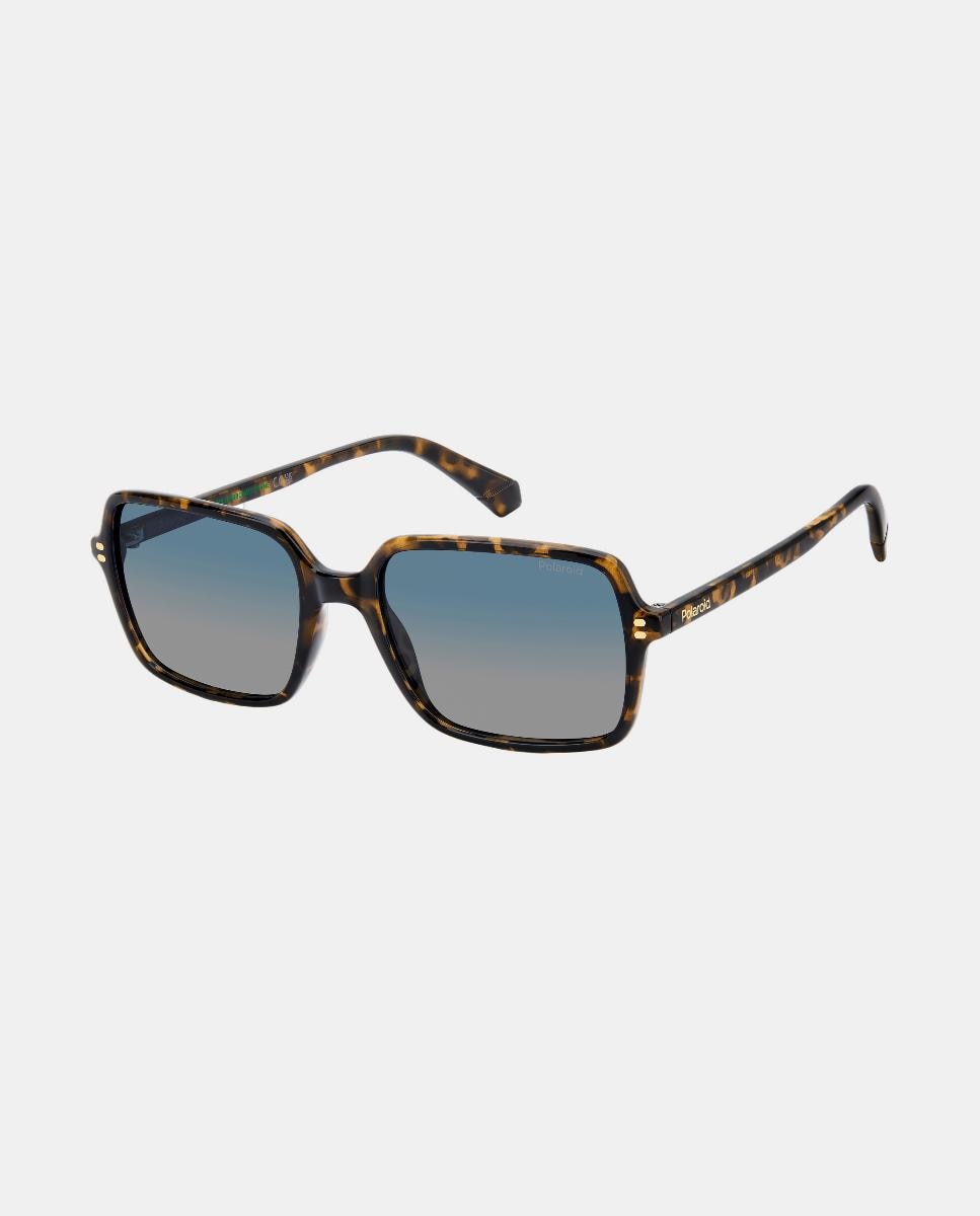 Gafas de sol de hombre cuadrada en poliamida con lente polarizada - Polaroid - Marrón Marrón-3