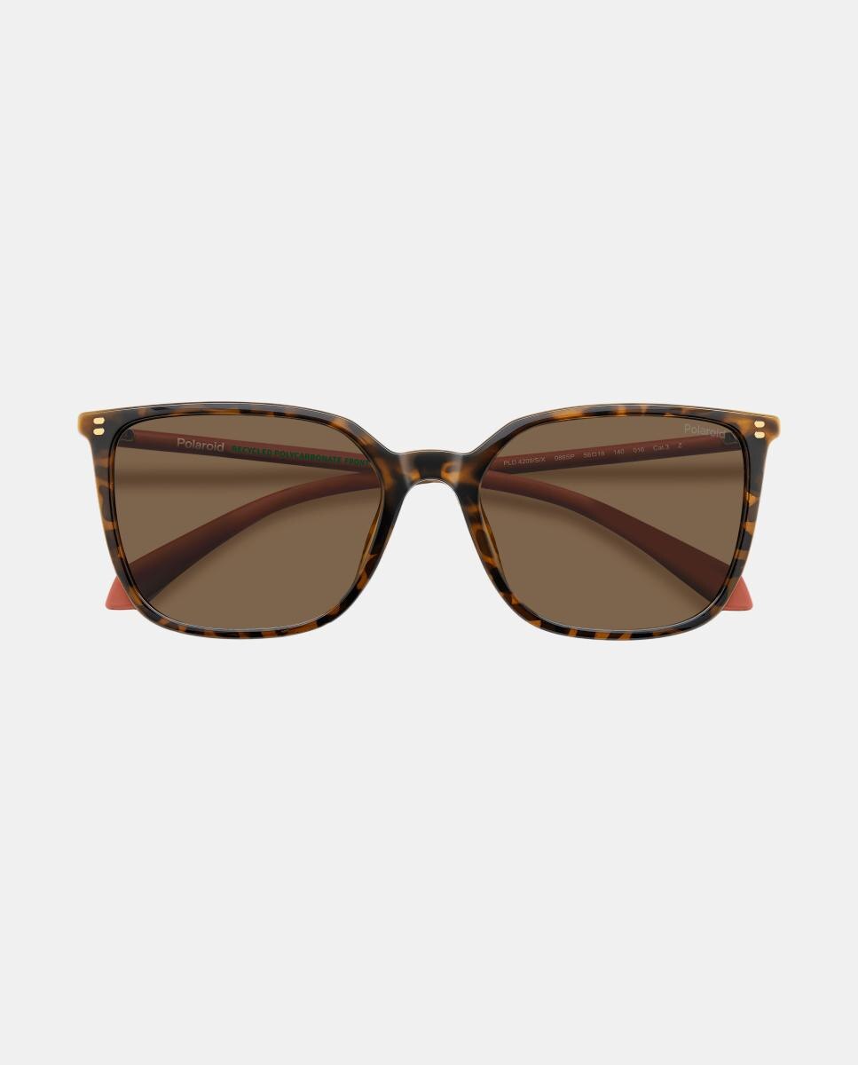 Imagen 4 de Gafas de sol PLD 4209/S/Xl de mujer rectangular en policarbonato con lente polarizada - Polaroid - Marrón Marrón
