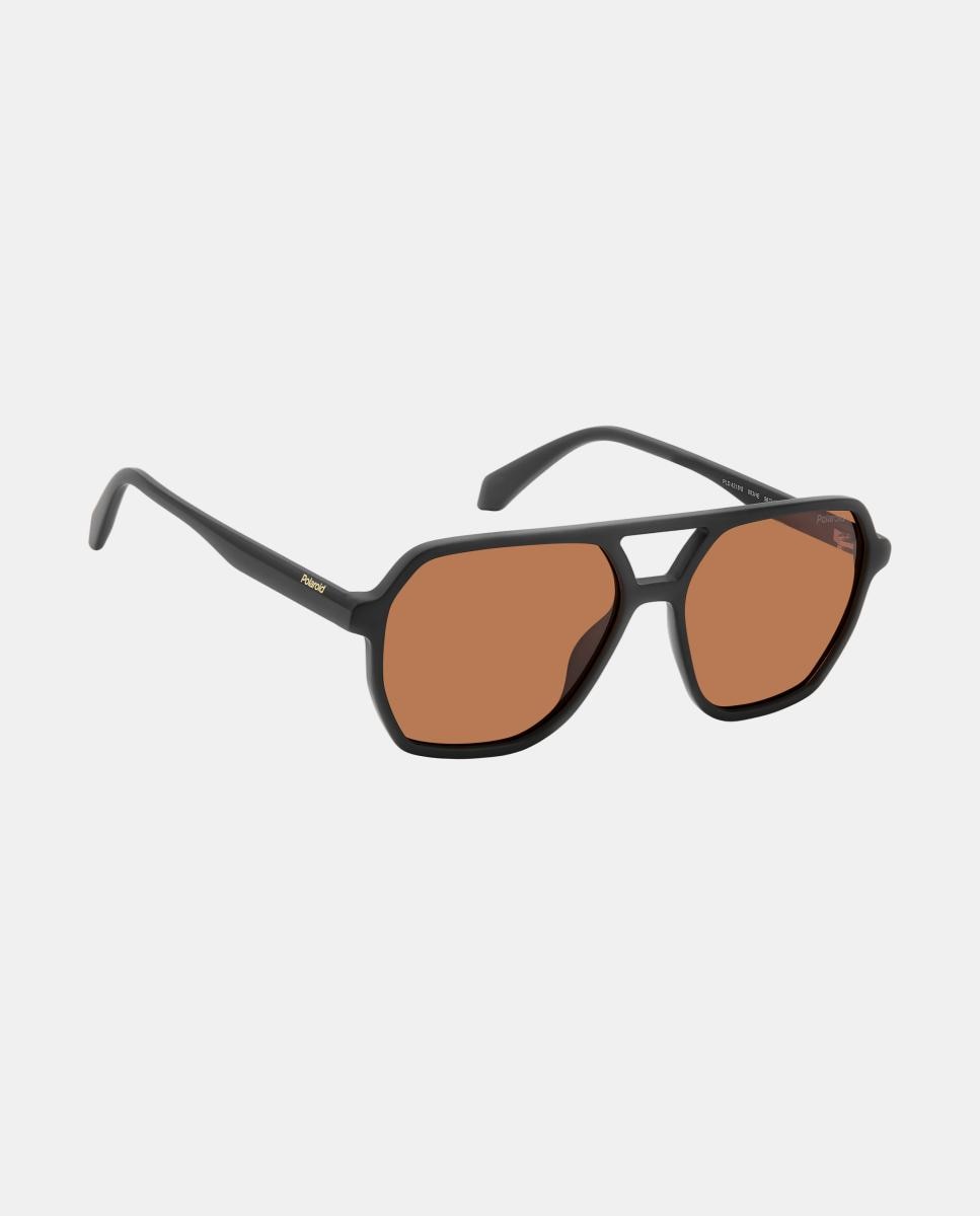Imagen 3 de Gafas de sol PLD 4218/Sl unisex rectangular en policarbonato con lente polarizada - Polaroid - Negro Negro