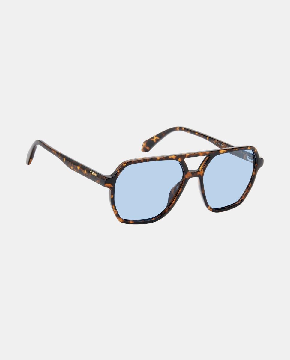 Imagen 3 de Gafas de sol PLD 4218/Sl unisex rectangular en policarbonato con lente polarizada - Polaroid - Marrón Marrón