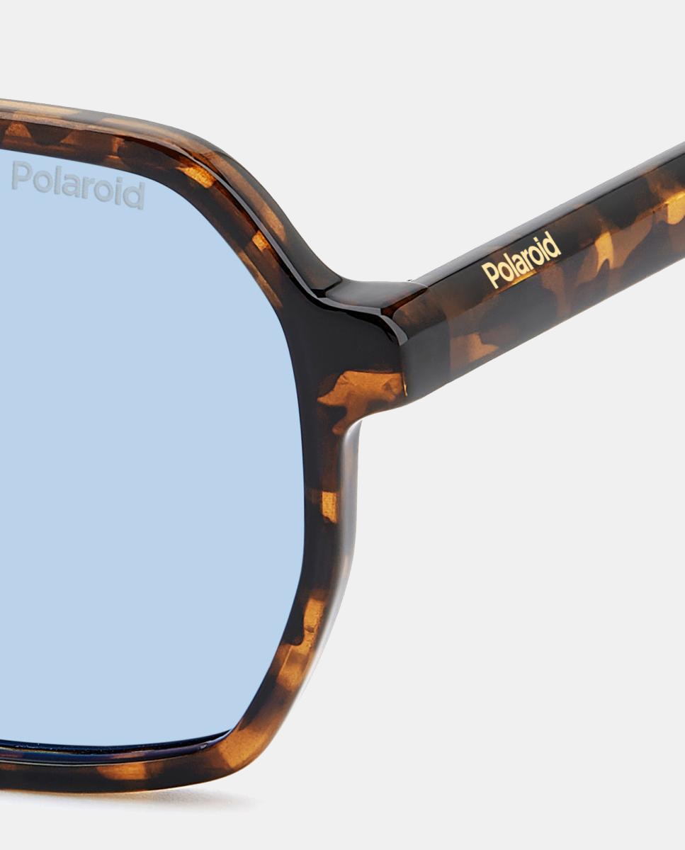 Imagen 5 de Gafas de sol PLD 4218/Sl unisex rectangular en policarbonato con lente polarizada - Polaroid - Marrón Marrón