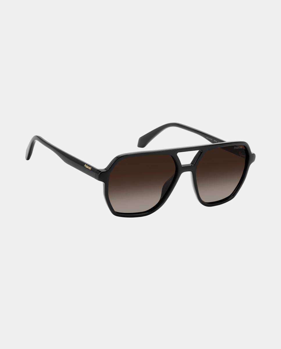 Imagen 3 de Gafas de sol PLD 4218/Sl unisex rectangular en policarbonato con lente polarizada - Polaroid - Negro Negro