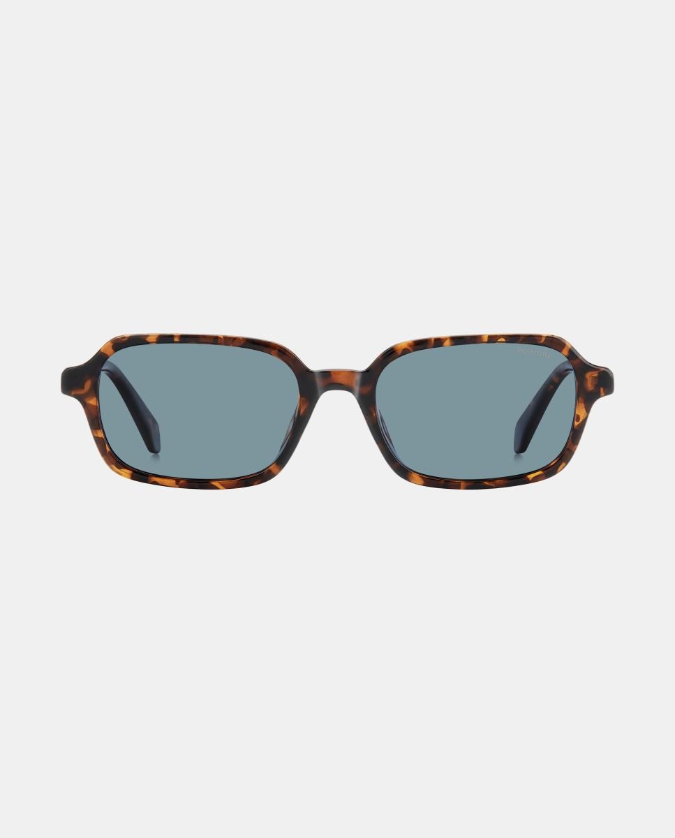 Imagen 1 de Gafas de sol PLD 4219/Sl unisex rectangular en policarbonato con lente polarizada Marrón
