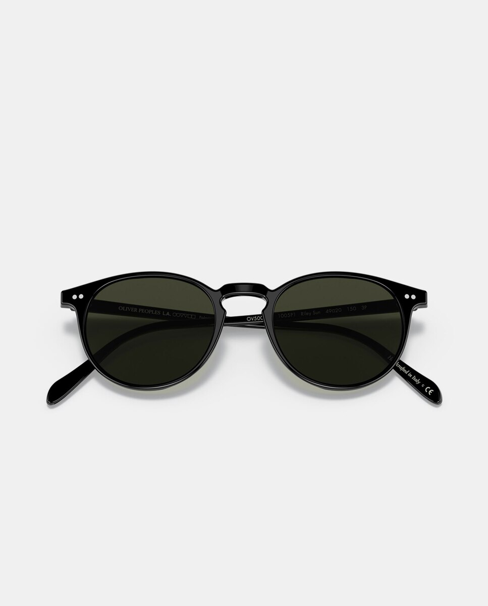 Gafas de sol OV5004SU RILEY SUN unisex ovalada en acetato con lente polarizada - Oliver Peoples - Negro Negro-5