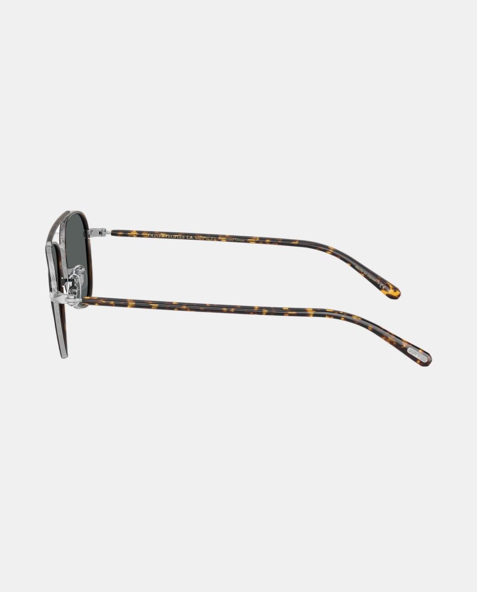 Gafas de sol OV1372ST SACOYE unisex piloto en metal con lente polarizada - Oliver Peoples - Plata Plata-3