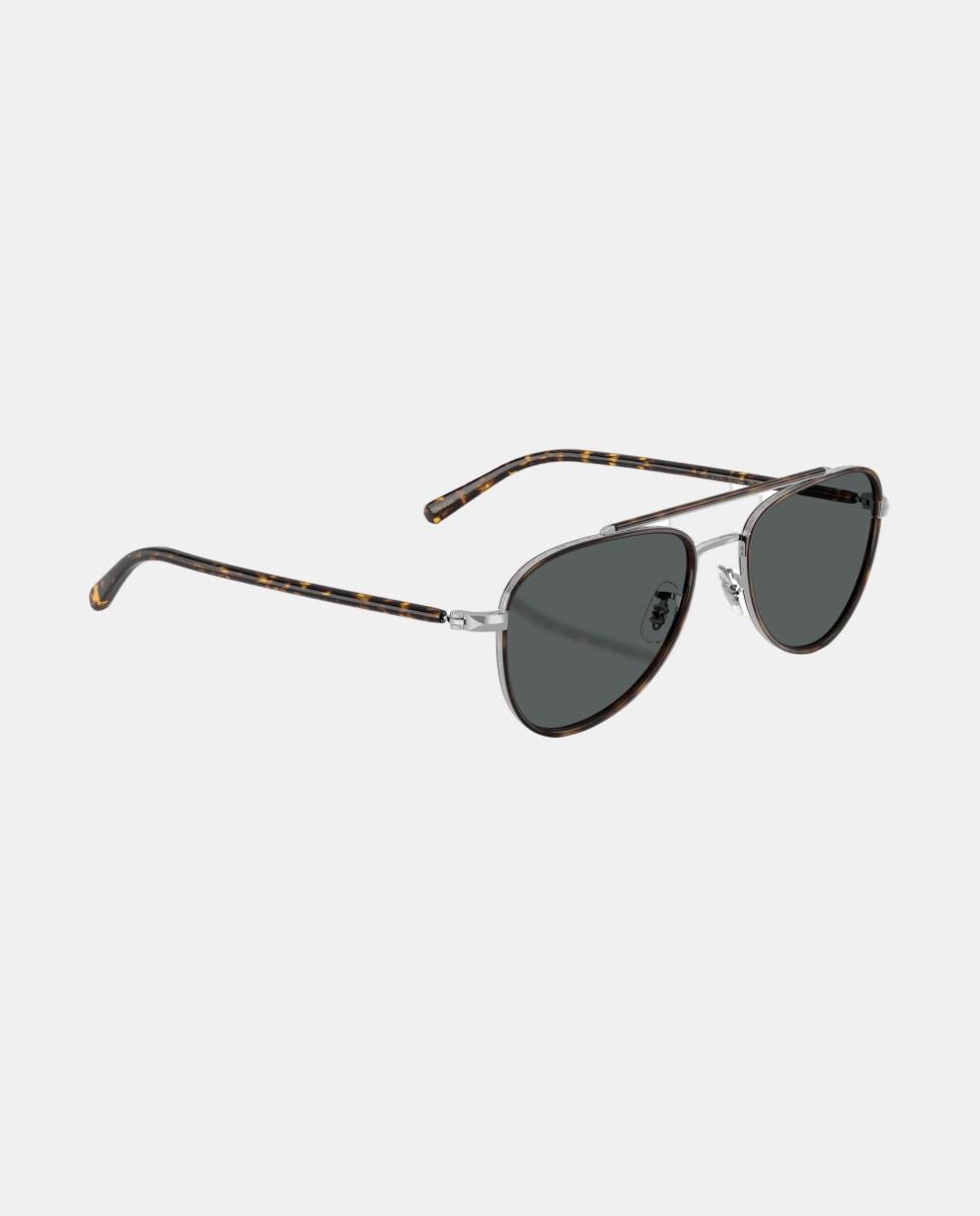 Gafas de sol OV1372ST SACOYE unisex piloto en metal con lente polarizada - Oliver Peoples - Plata Plata-7