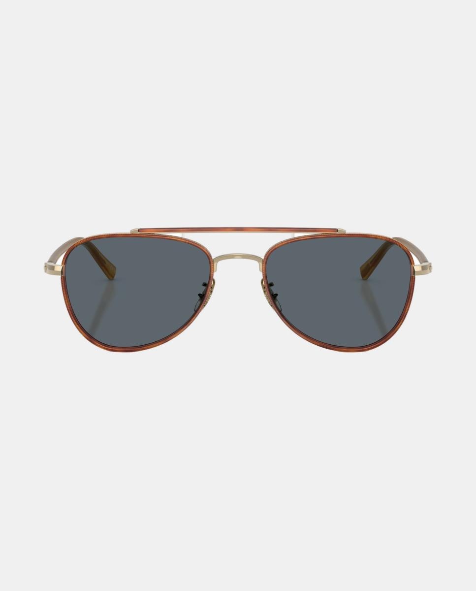 Gafas de sol OV1372ST SACOYE unisex piloto en metal - Oliver Peoples - Oro Oro-4