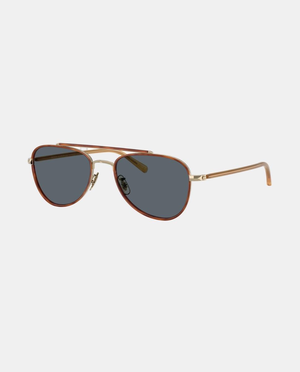 Gafas de sol OV1372ST SACOYE unisex piloto en metal - Oliver Peoples - Oro Oro-8