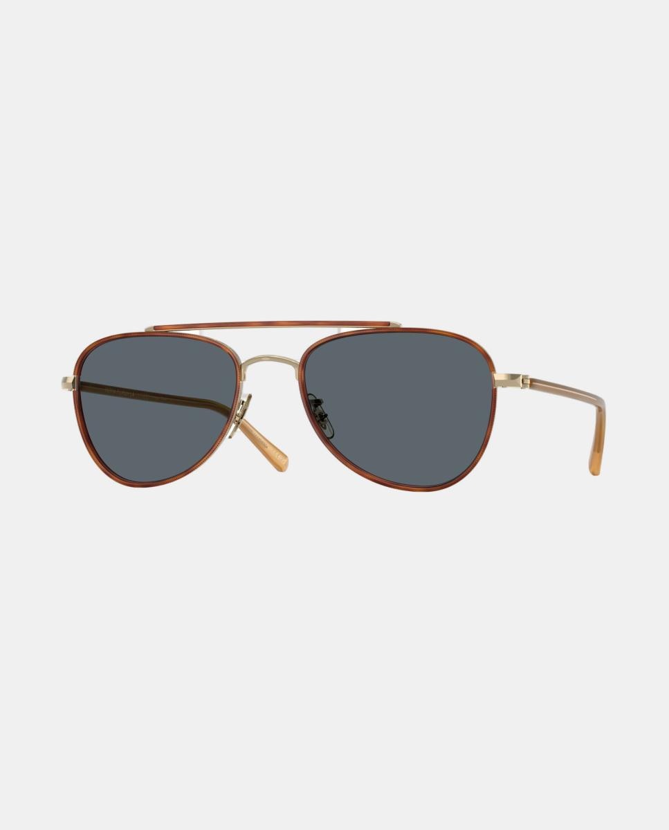 Gafas de sol OV1372ST SACOYE unisex piloto en metal - Oliver Peoples - Oro Oro-9