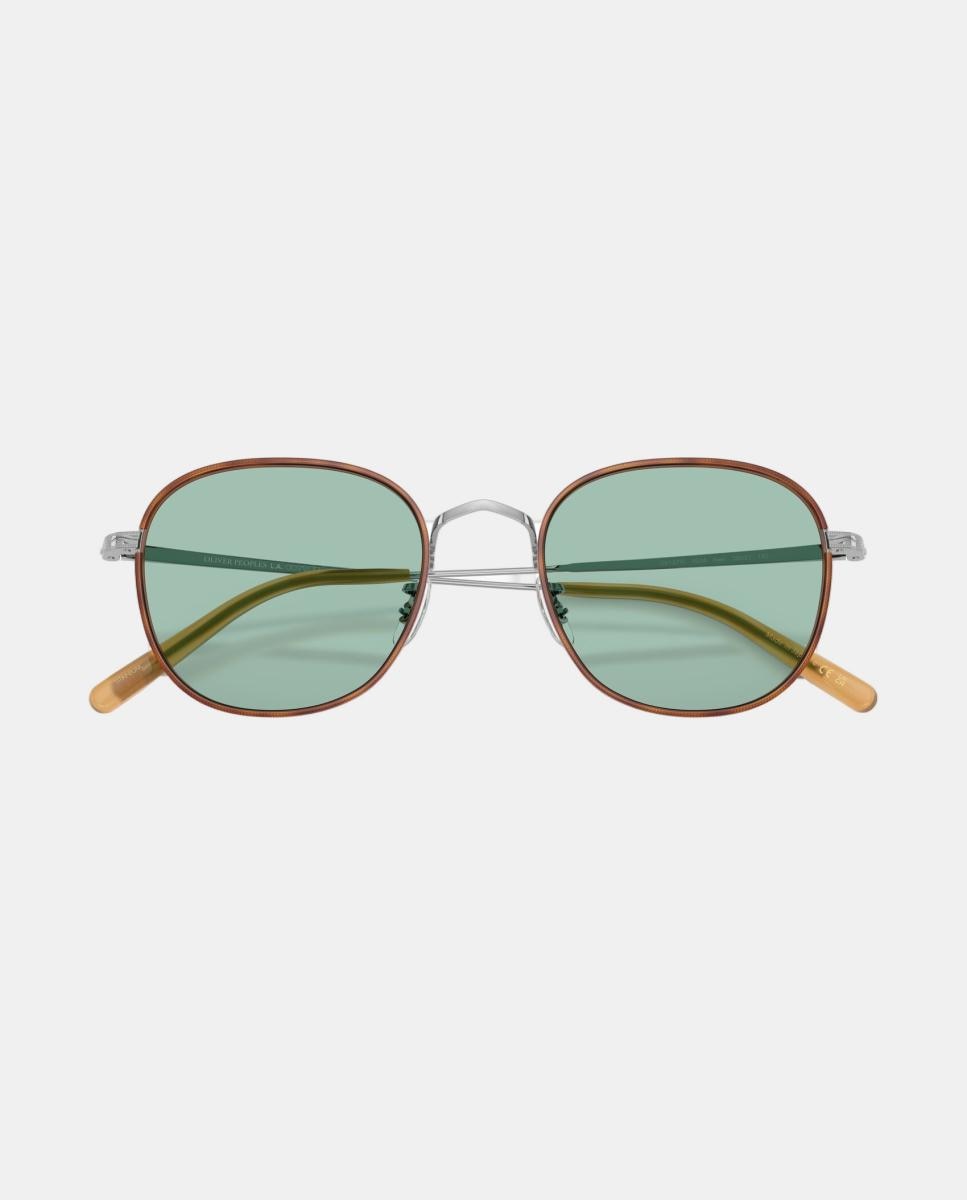 Gafas de sol OV1375T MEHR unisex ovalada en metal - Oliver Peoples - Plata Plata-5