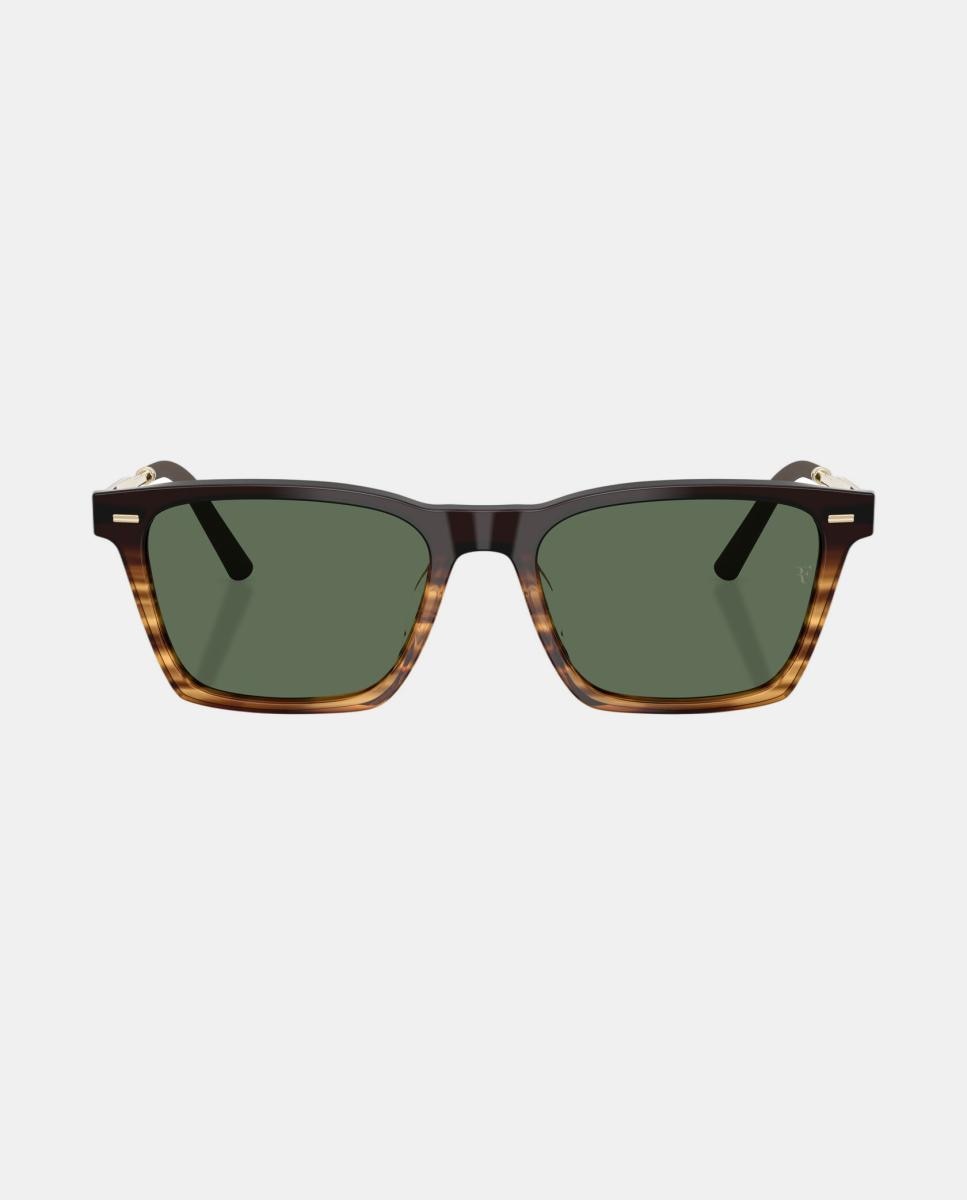 Gafas de sol OV5624SU R-19 unisex rectangular en acetato con lente polarizada - Oliver Peoples - Marrón Marrón-4