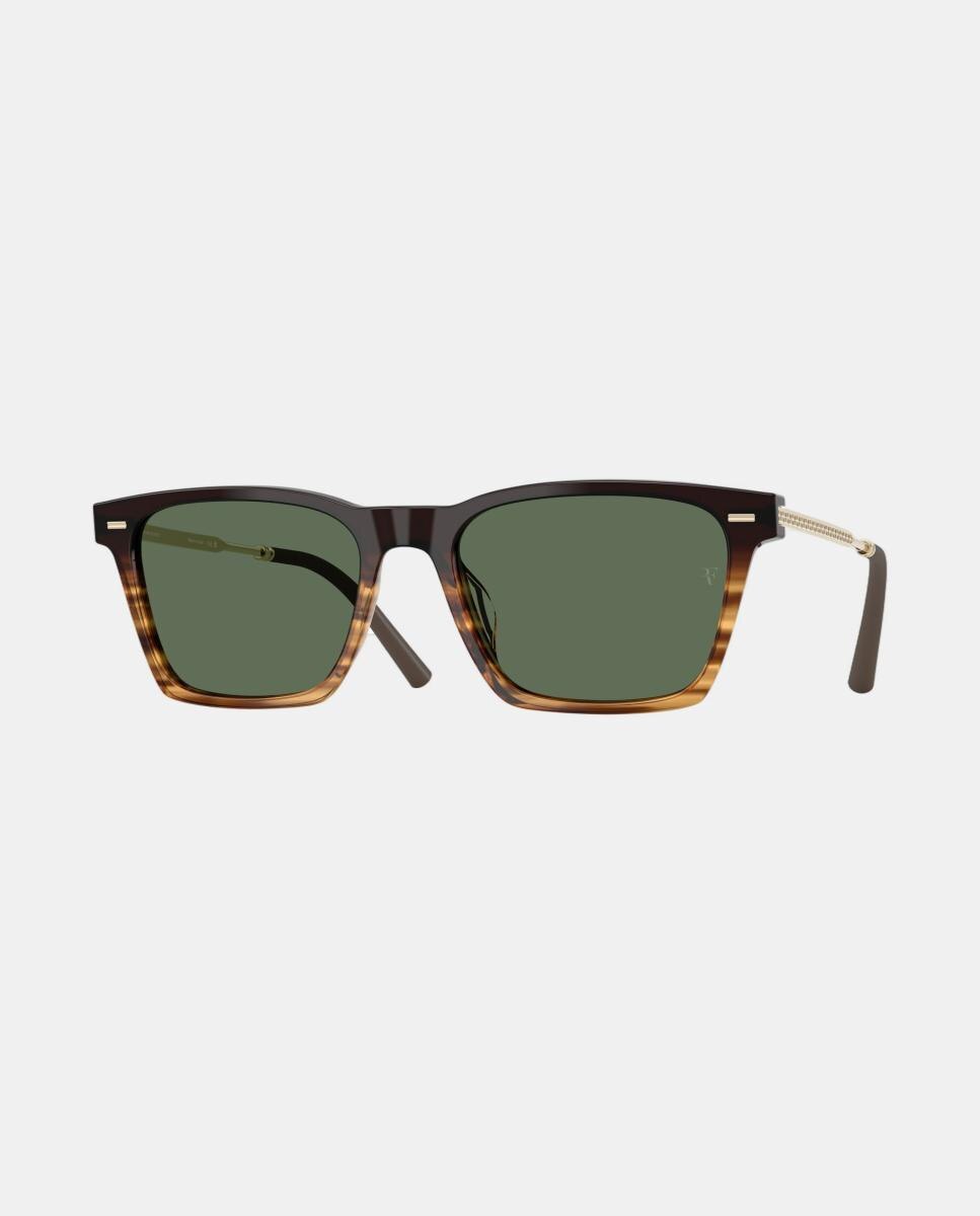 Gafas de sol OV5624SU R-19 unisex rectangular en acetato con lente polarizada - Oliver Peoples - Marrón Marrón-9