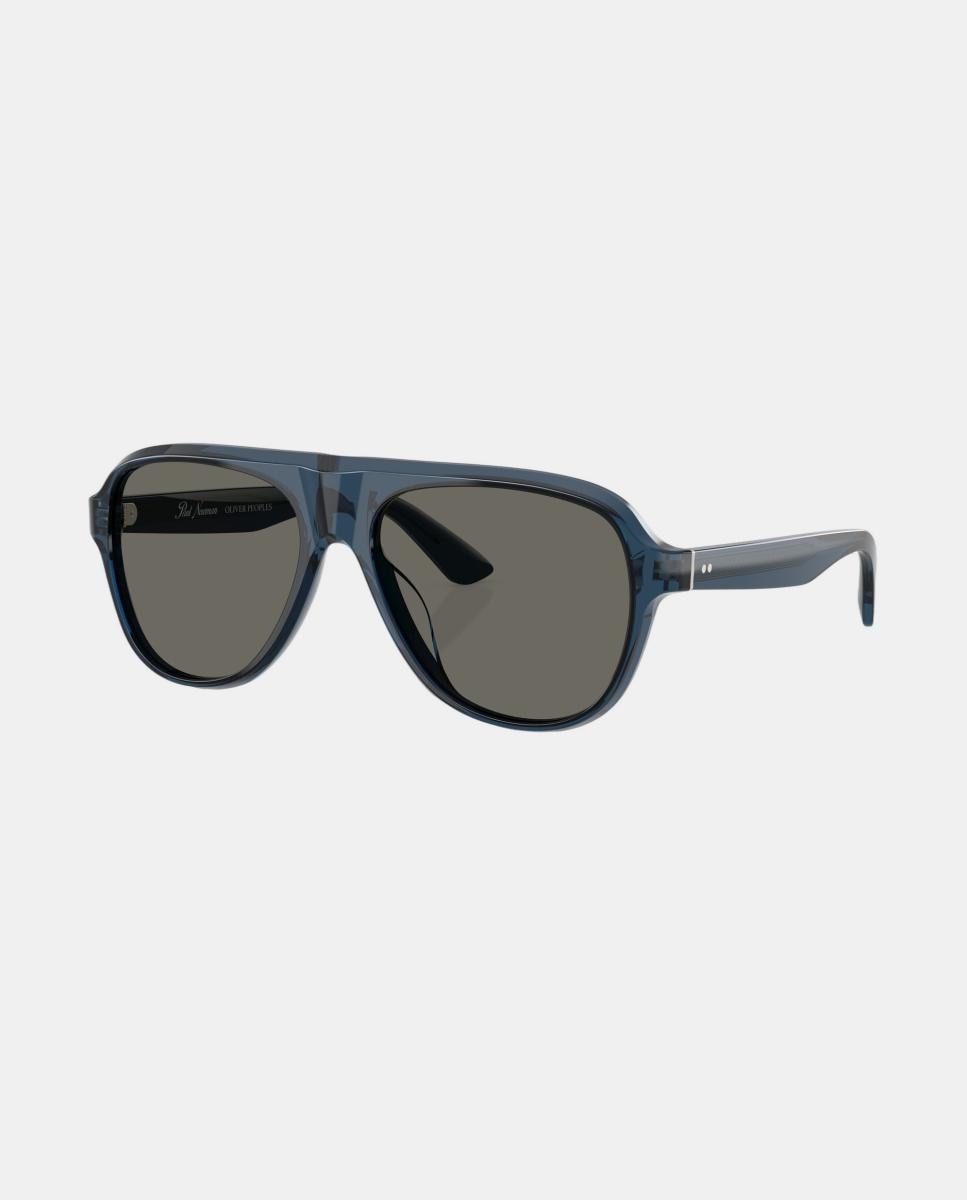 Gafas de sol OV5581SU PAUL NEWMAN SUN de hombre piloto en acetato - Oliver Peoples - Azul Azul-2