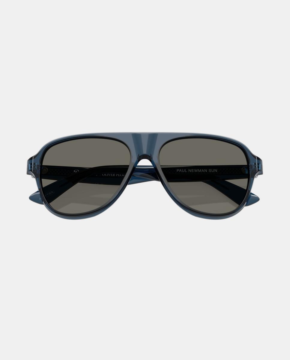 Gafas de sol OV5581SU PAUL NEWMAN SUN de hombre piloto en acetato - Oliver Peoples - Azul Azul-5